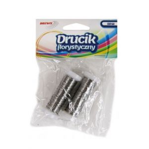 Drucik florystyczny Brewis Srebrny 20m, 2szt